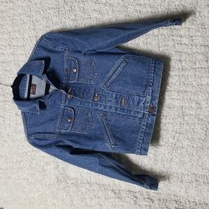 Wrangler made in japan 100% cotton denim jean jacket small